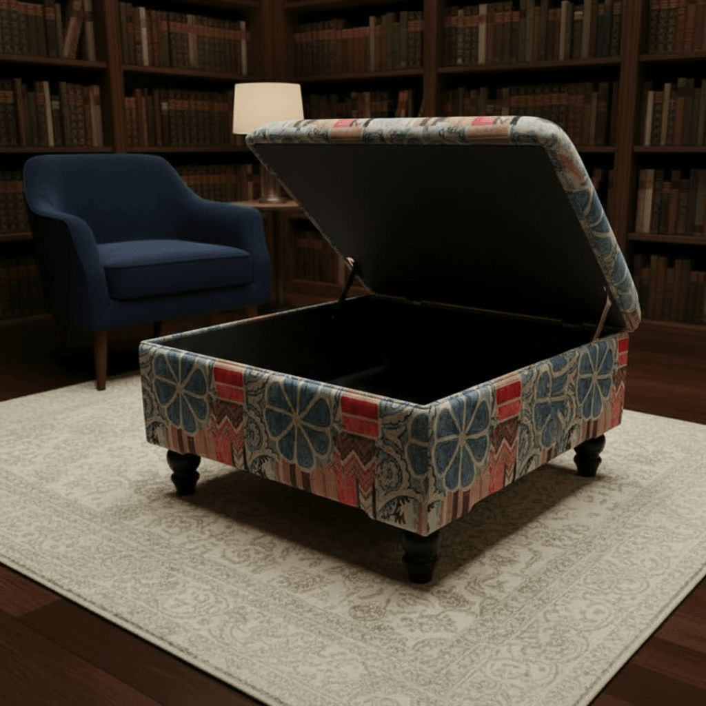 Luxury Storage Footstool Bench Clean Solid Craftsmanship - ISTOOLS