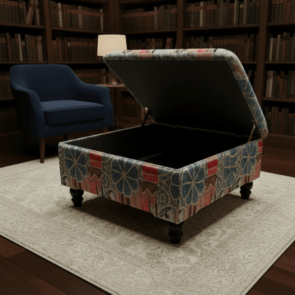 Luxury Storage Footstool Bench Clean Solid Craftsmanship - ISTOOLS