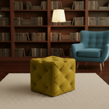 Luxury Storage Ottoman Bench | Deep Buttoned Coffee Table – ISTOOLS - ISTOOLS