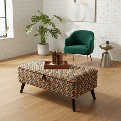 Luxury Storage Trunk for Blankets – Multi - Purpose Footstool & Seat with Hidden Storage - ISTOOLS