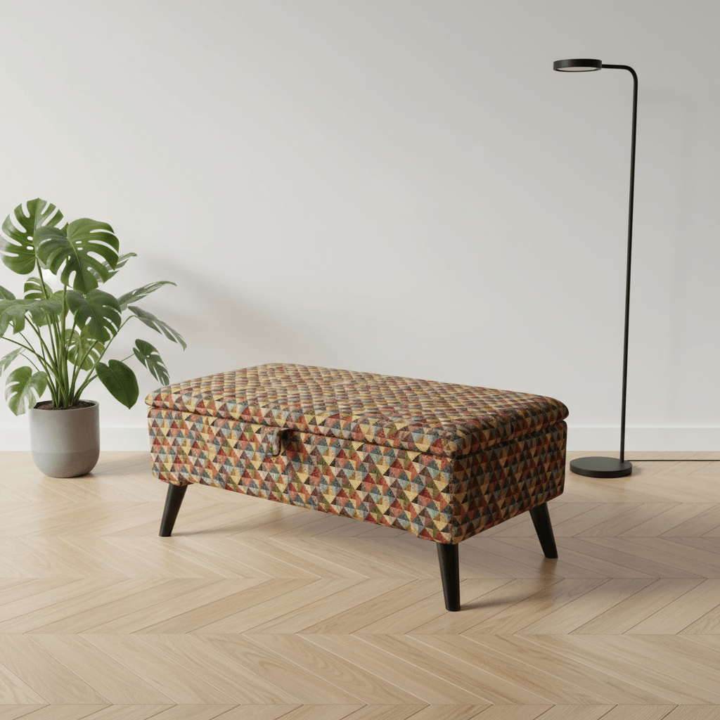 Luxury Storage Trunk for Blankets – Multi - Purpose Footstool & Seat with Hidden Storage - ISTOOLS