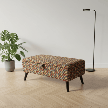 Luxury Storage Trunk for Blankets – Multi - Purpose Footstool & Seat with Hidden Storage - ISTOOLS