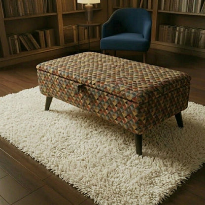 Luxury Storage Trunk for Blankets – Multi-Purpose Footstool & Seat with Hidden Storage - ISTOOLS