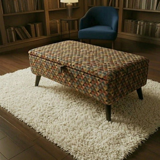 Luxury Storage Trunk for Blankets – Multi-Purpose Footstool & Seat with Hidden Storage - ISTOOLS