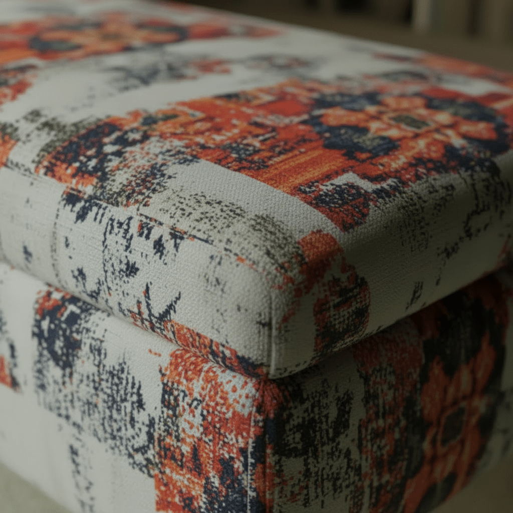 Luxury Upholstered Bench Multi - Toned Designer Finish - ISTOOLS
