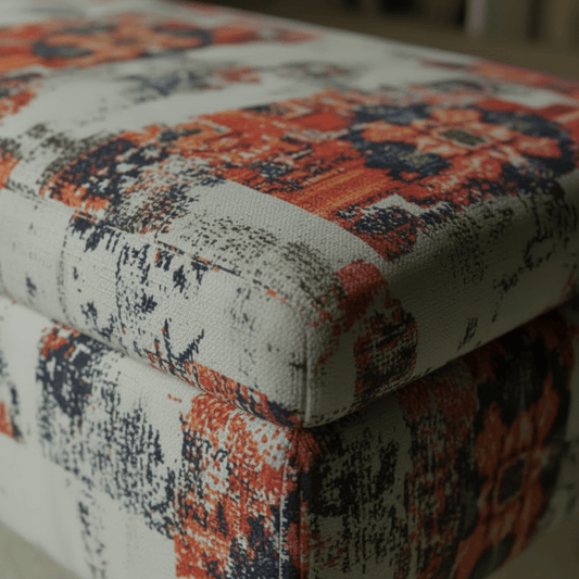 Luxury Upholstered Bench Multi - Toned Designer Finish - ISTOOLS