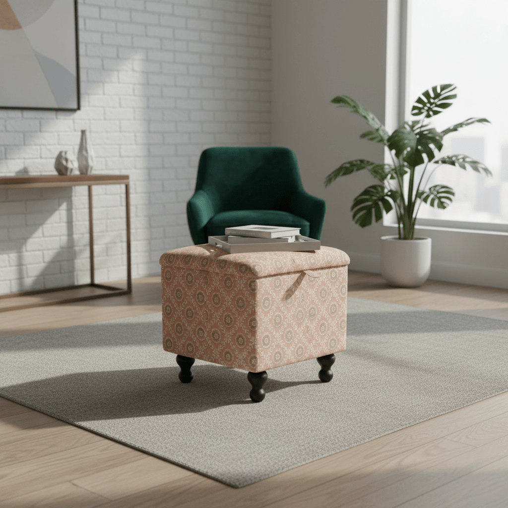 Luxury Velvet - Feel Ottoman – Designer Soft Touch Footstool with Storage UK - ISTOOLS