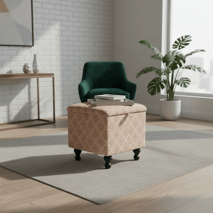 Luxury Velvet - Feel Ottoman – Designer Soft Touch Footstool with Storage UK - ISTOOLS