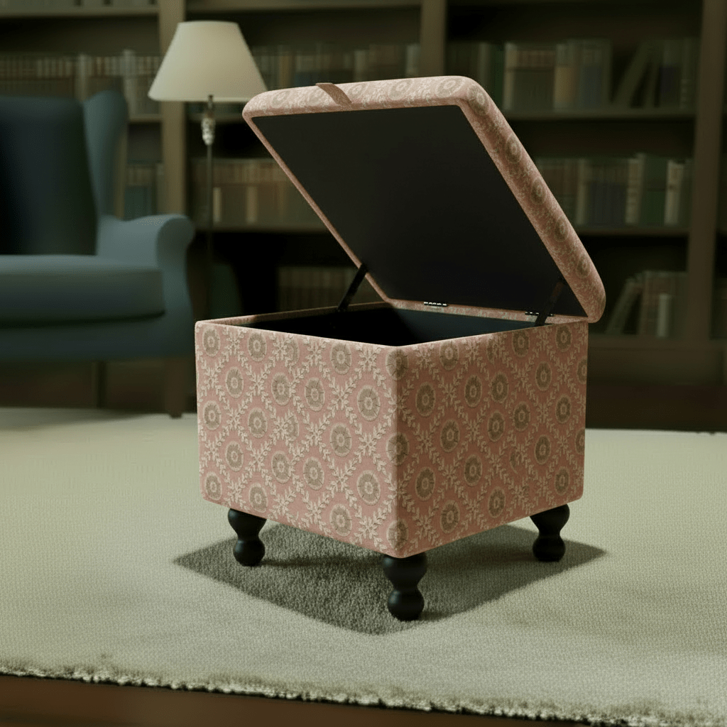 Luxury Velvet - Feel Ottoman – Designer Soft Touch Footstool with Storage UK - ISTOOLS