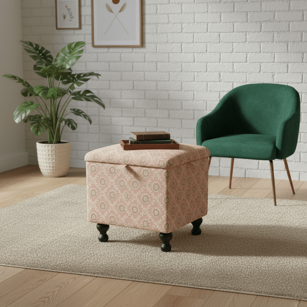 Luxury Velvet - Feel Ottoman – Designer Soft Touch Footstool with Storage UK - ISTOOLS