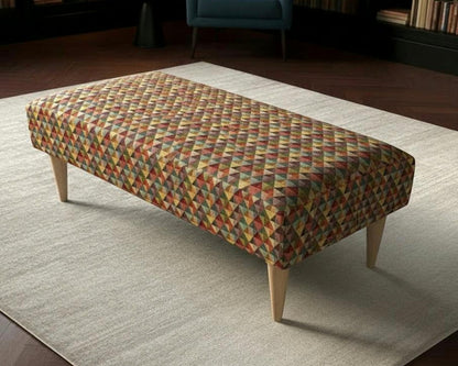 Made to measure geometric footstool rakhams - ISTOOLS