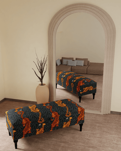 MADE TO MEASURE tigris multicolour Ottoman coffee bench. Contact us - ISTOOLS