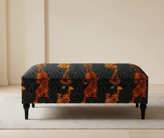 MADE TO MEASURE tigris multicolour Ottoman coffee bench. Contact us - ISTOOLS