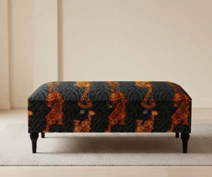 MADE TO MEASURE tigris multicolour Ottoman coffee bench. Contact us - ISTOOLS