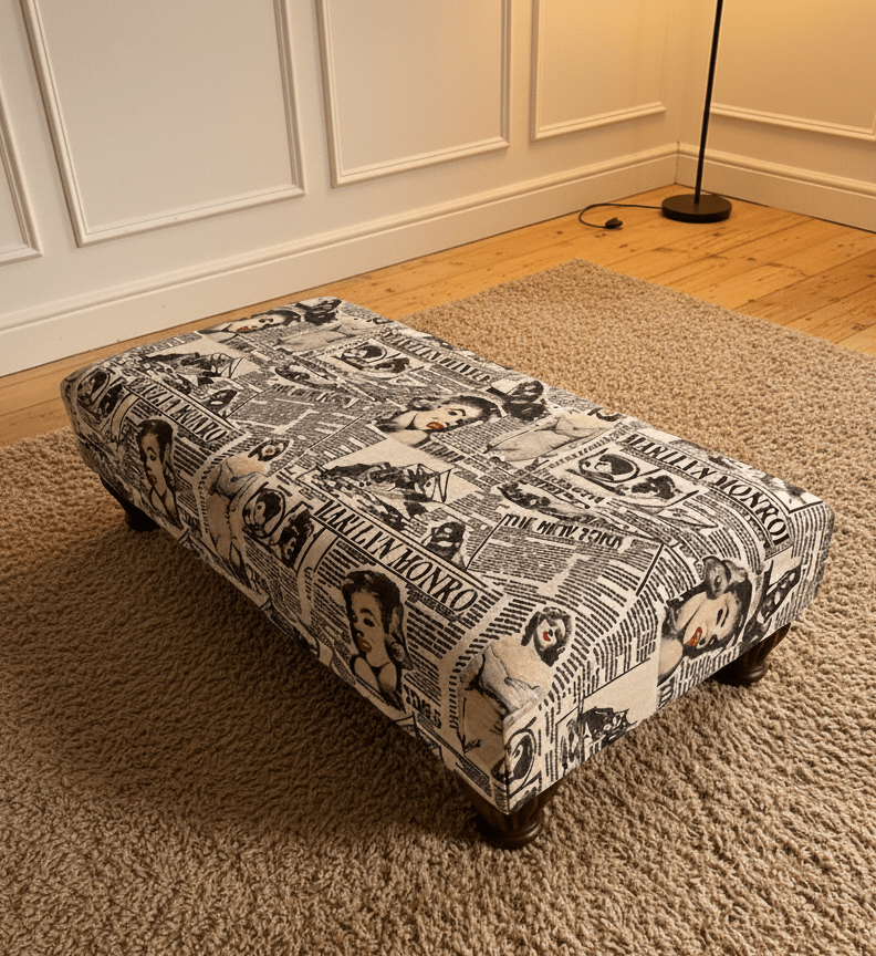 Luxury multi-purpose footstool bench for living room seating - ISTOOLS