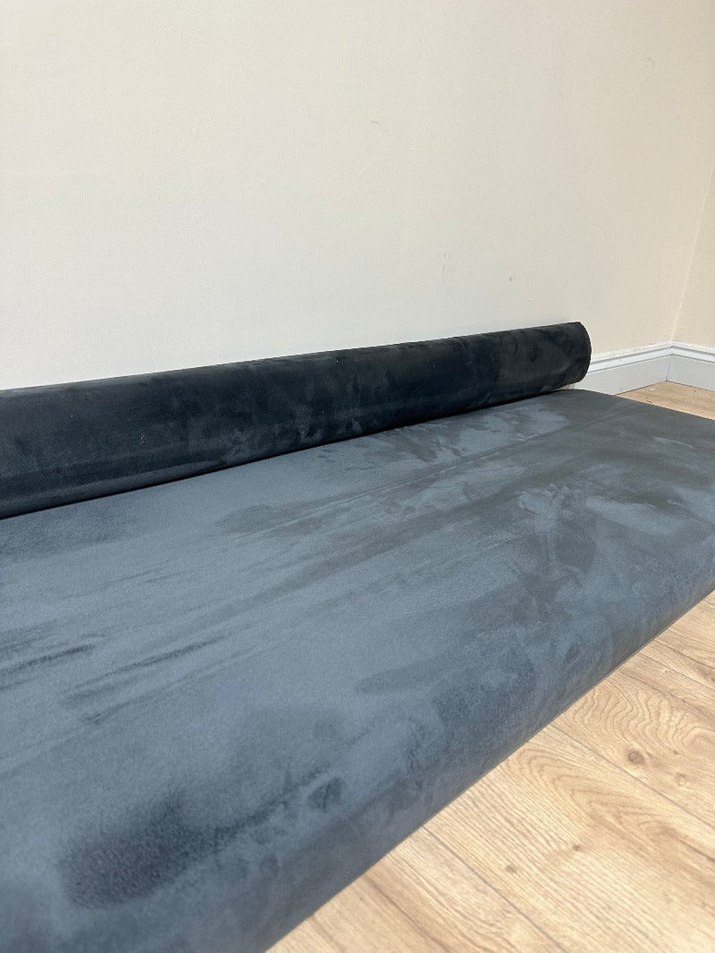 measure window bay seat with back. Grey velvet - ISTOOLS