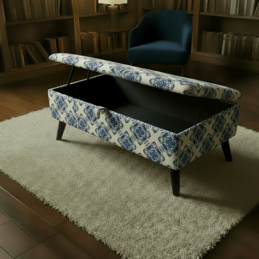 Modern Hallway Seating Stool with Hidden Storage – Multi - Purpose Ottoman & Footstool - ISTOOLS