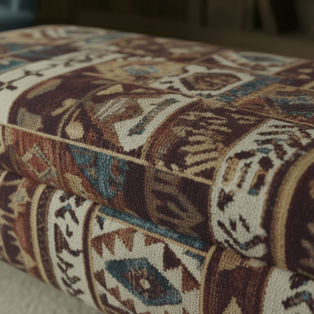 Modern Lounge Ottoman Bench Artistic Fabric Style - ISTOOLS