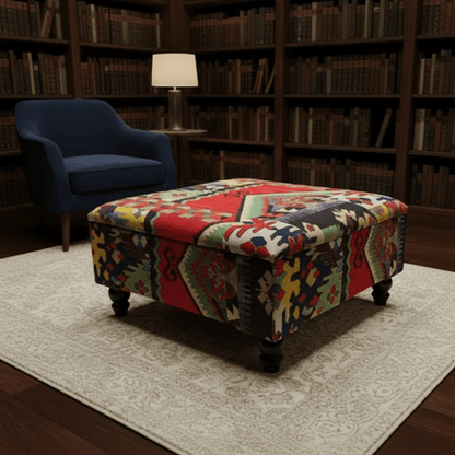 Modern Lounge Storage Box Premium Minimalist Fabric UK - ISTOOLS