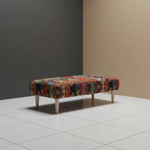 Modern Lounge Storage Pouffe Premium Designer Fabric UK - ISTOOLS