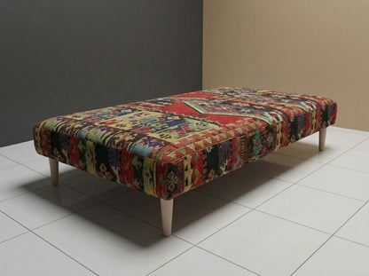 Modern Lounge Storage Pouffe Premium Designer Fabric UK - ISTOOLS