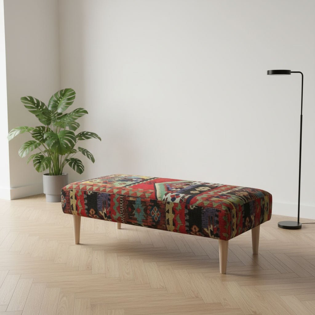 Modern Lounge Storage Pouffe Premium Designer Fabric UK - ISTOOLS