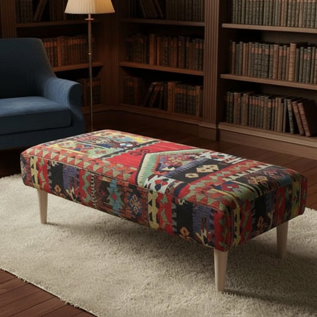 Modern Lounge Storage Pouffe Premium Designer Fabric UK - ISTOOLS