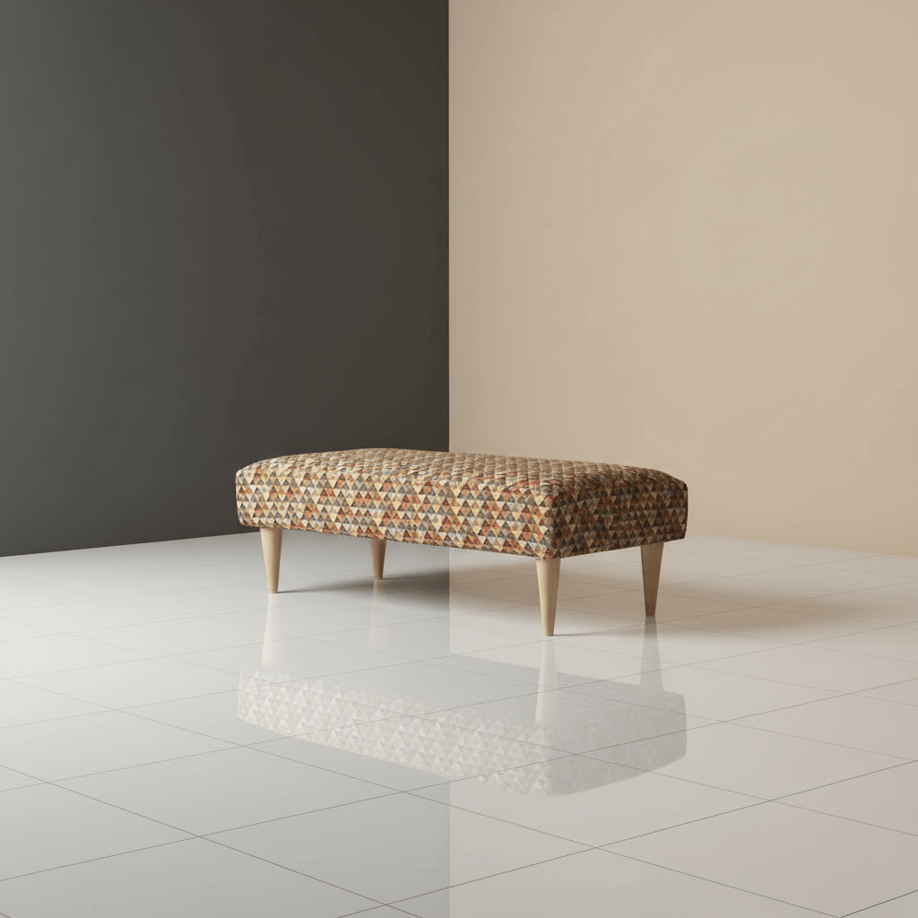 Modern Rectangular Non - Storage Ottoman Seating Stool for UK Homes - ISTOOLS