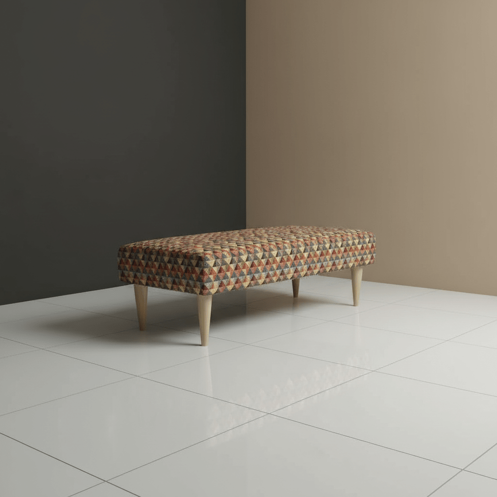 Modern Rectangular Non - Storage Ottoman Seating Stool for UK Homes - ISTOOLS