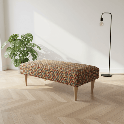 Modern Rectangular Non - Storage Ottoman Seating Stool for UK Homes - ISTOOLS