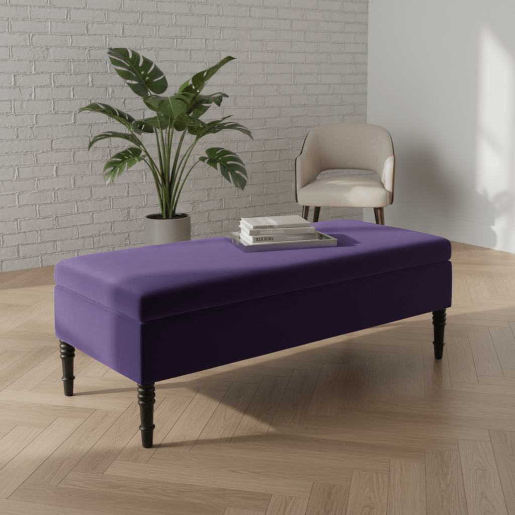 Modern Smooth Lid Storage Bench Premium Minimalist Style - ISTOOLS