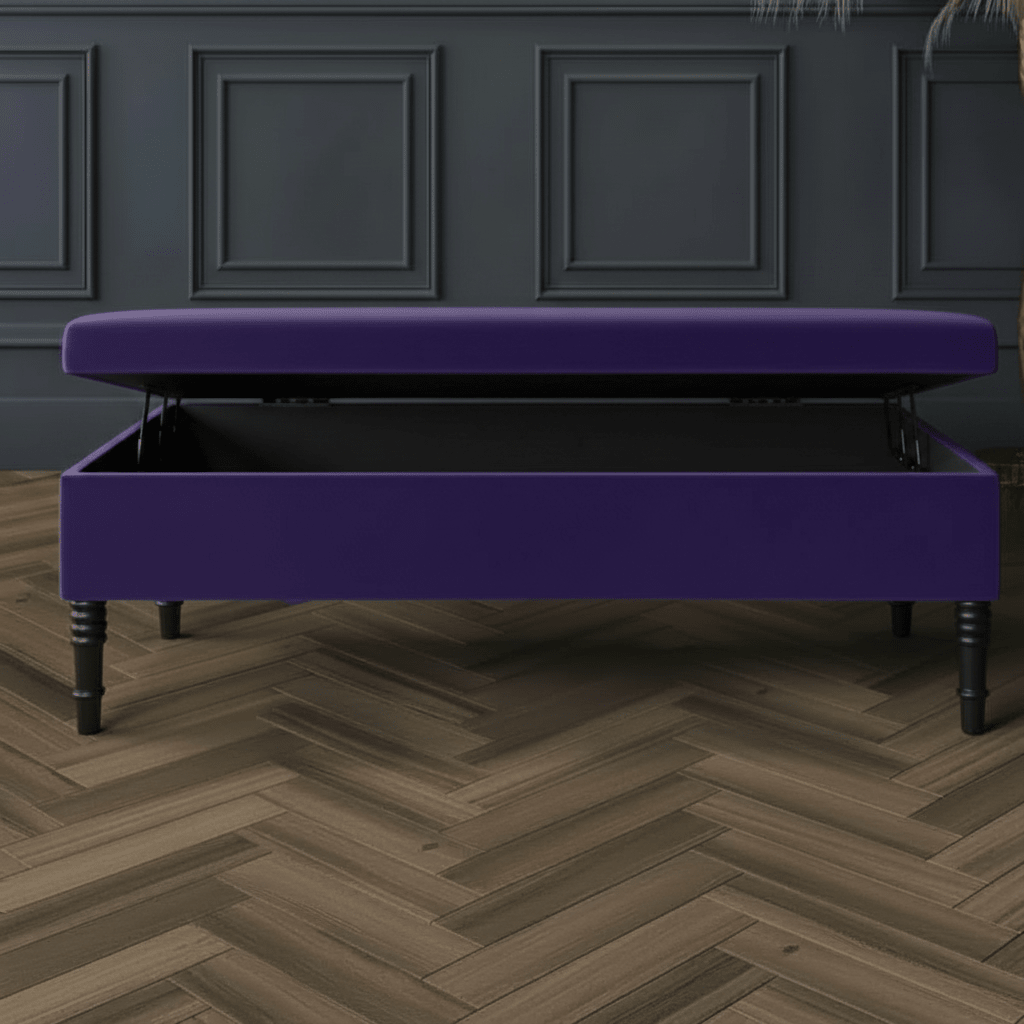 Modern Smooth Lid Storage Bench Premium Minimalist Style - ISTOOLS