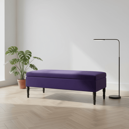 Modern Smooth Lid Storage Bench Premium Minimalist Style - ISTOOLS