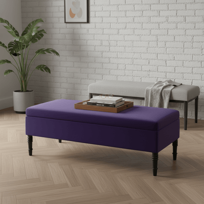 Modern Smooth Lid Storage Bench Premium Minimalist Style - ISTOOLS