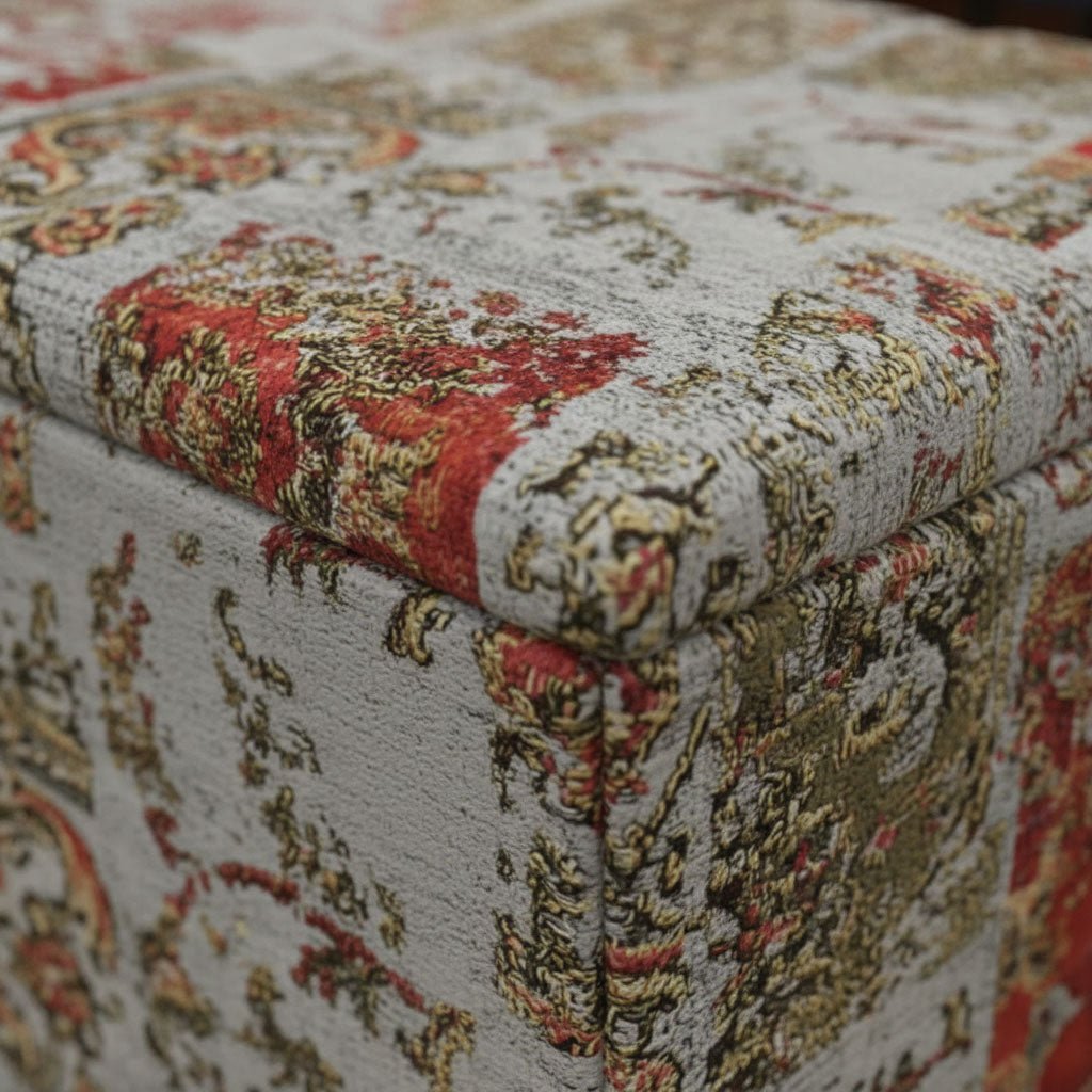 Modern Vibrant Motif Storage Bench Made to Measure Sizes - ISTOOLS
