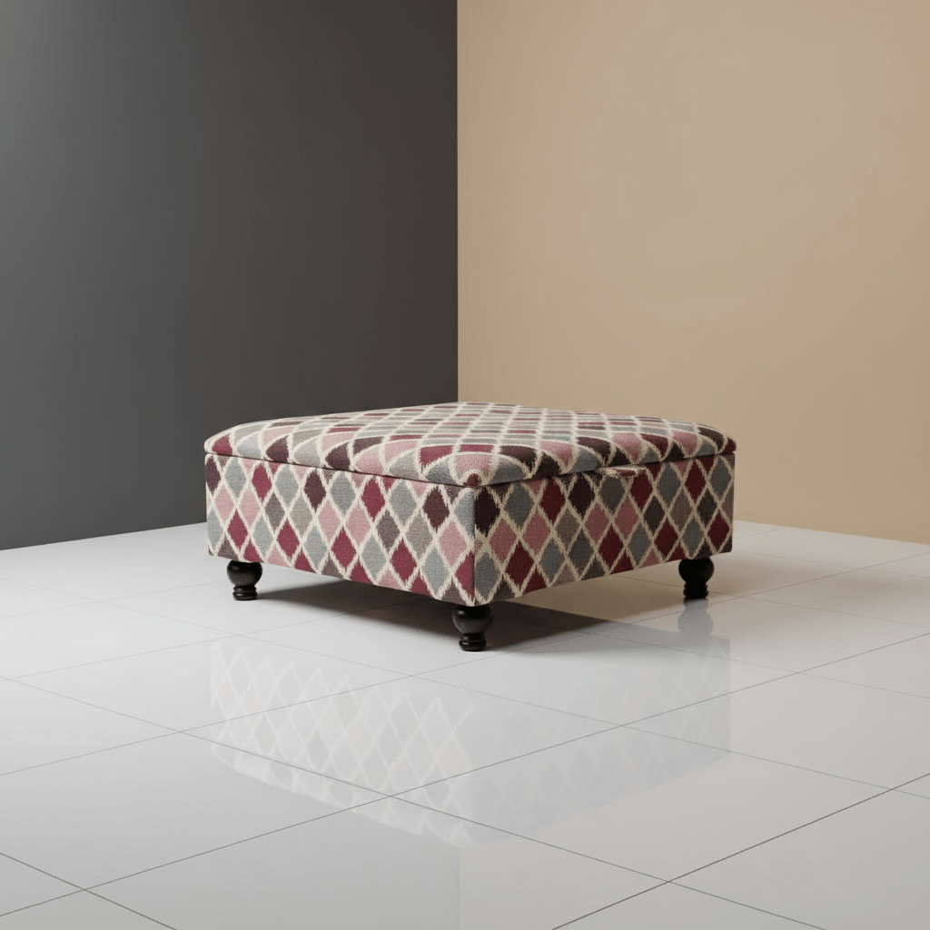 Multi - purpose Ottoman Square Footrest for Family Rooms – Stylish & Functional - ISTOOLS
