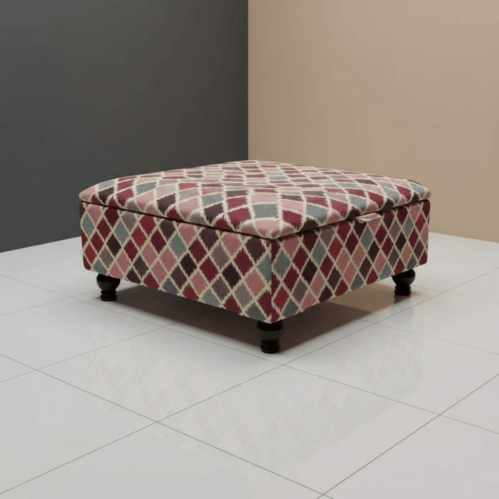 Multi - purpose Ottoman Square Footrest for Family Rooms – Stylish & Functional - ISTOOLS