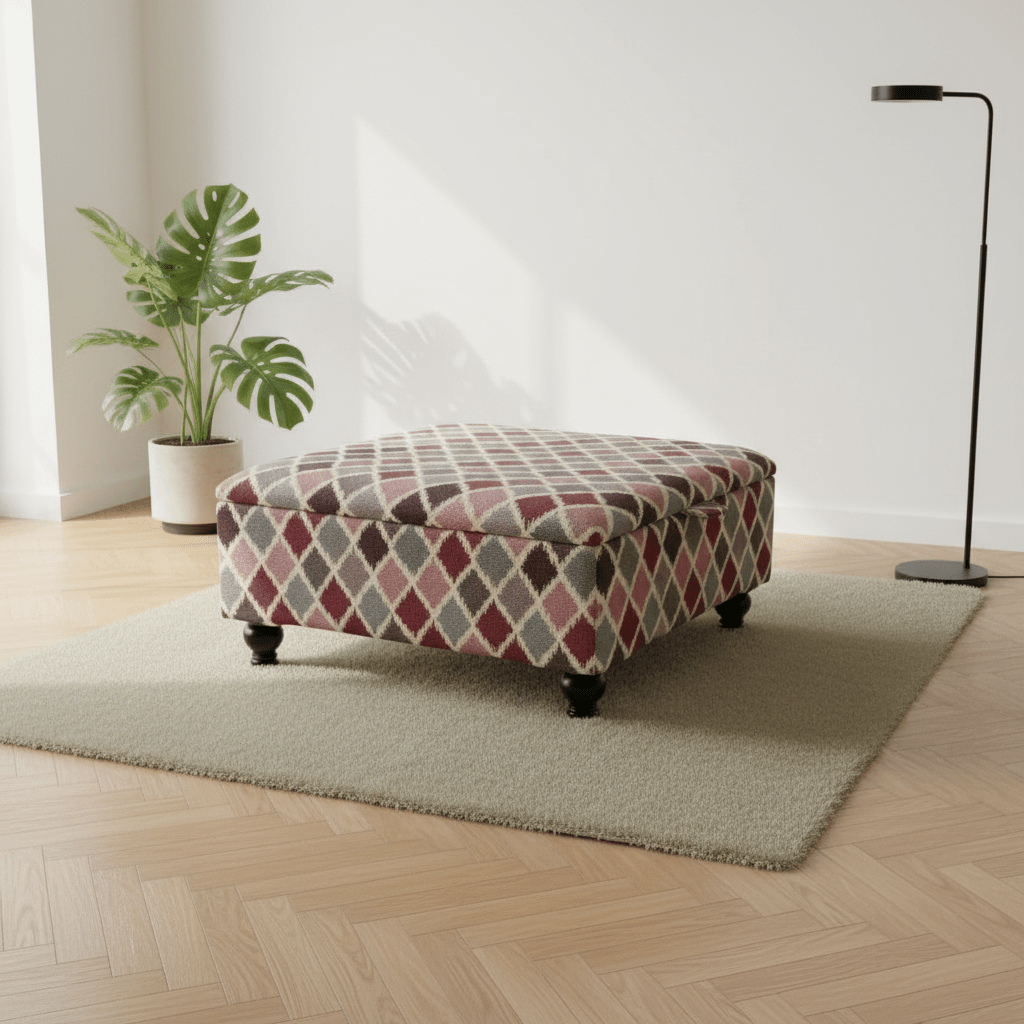 Multi - purpose Ottoman Square Footrest for Family Rooms – Stylish & Functional - ISTOOLS