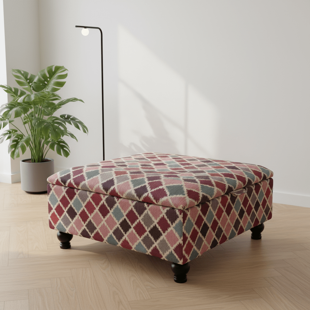 Multi - purpose Ottoman Square Footrest for Family Rooms – Stylish & Functional - ISTOOLS