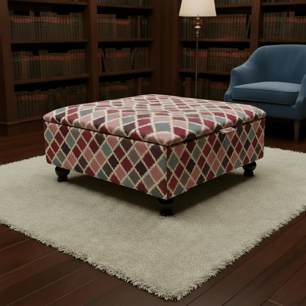 Multi - purpose Ottoman Square Footrest for Family Rooms – Stylish & Functional - ISTOOLS