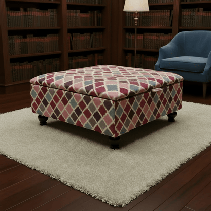 Multi - purpose Ottoman Square Footrest for Family Rooms – Stylish & Functional - ISTOOLS