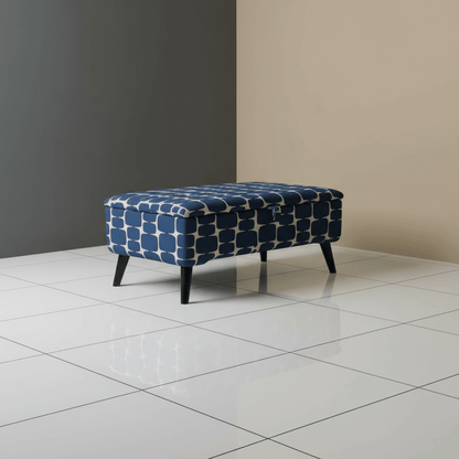 Multi - Purpose Ottoman Storage Bench – Footstool Pouffe for Lounge with Hidden Storage - ISTOOLS