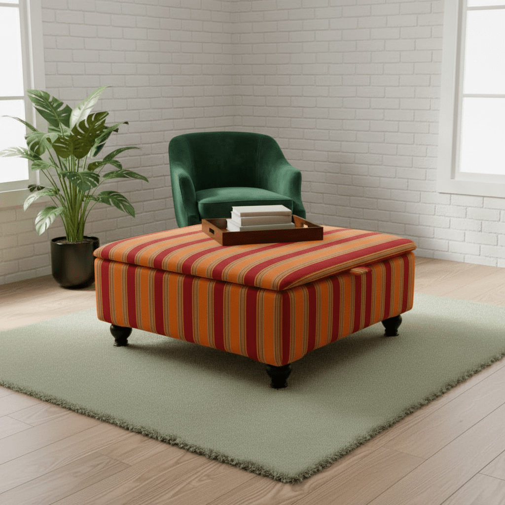 Multi - Purpose Storage Cube – Handcrafted UK Furniture with Designer Pattern & Deep Storage - ISTOOLS