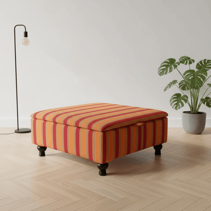 Multi - Purpose Storage Cube – Handcrafted UK Furniture with Designer Pattern & Deep Storage - ISTOOLS