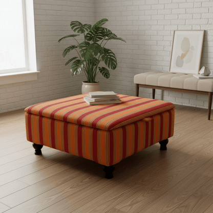Multi - Purpose Storage Cube – Handcrafted UK Furniture with Designer Pattern & Deep Storage - ISTOOLS