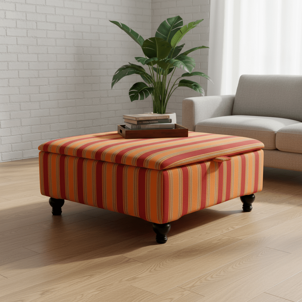 Multi - Purpose Storage Cube – Handcrafted UK Furniture with Designer Pattern & Deep Storage - ISTOOLS