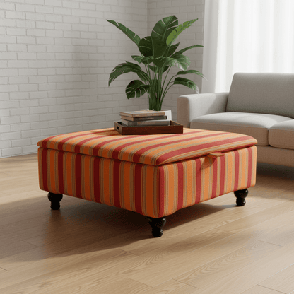 Multi - Purpose Storage Cube – Handcrafted UK Furniture with Designer Pattern & Deep Storage - ISTOOLS