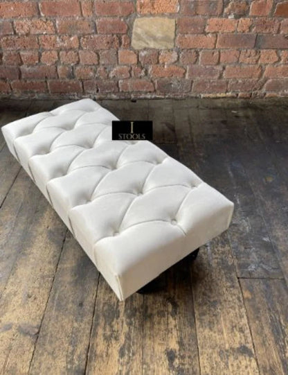 Non storage Chesterfield Footstool Bench, Pouffe footrest - ISTOOLS