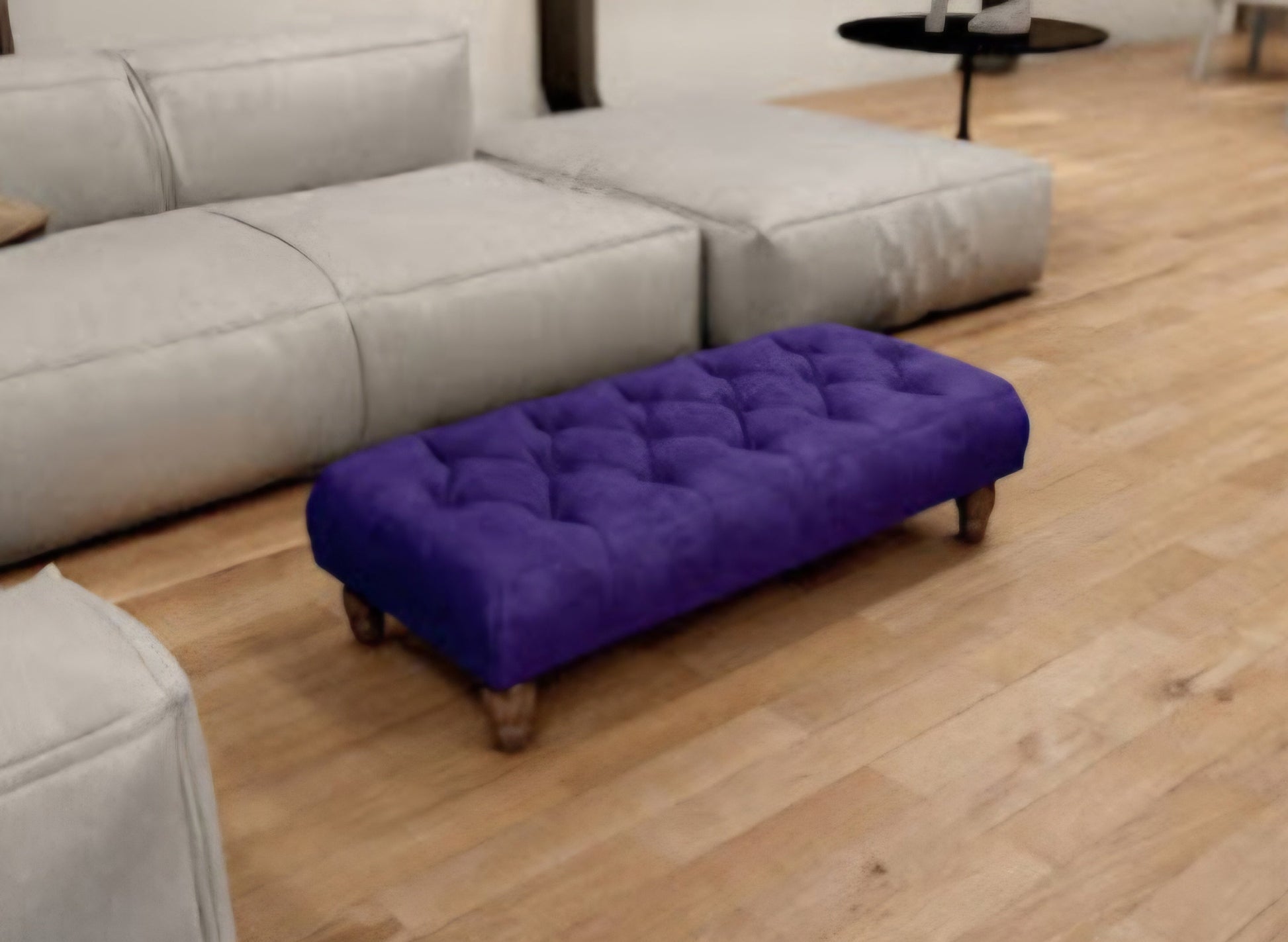 Non storage Chesterfield Footstool Bench, Pouffe footrest - ISTOOLS