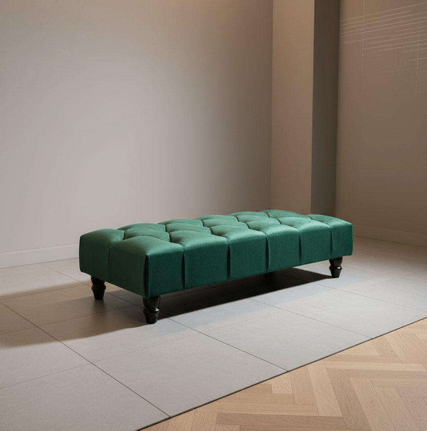 Non storage Chesterfield Footstool Bench, Pouffe footrest - ISTOOLS